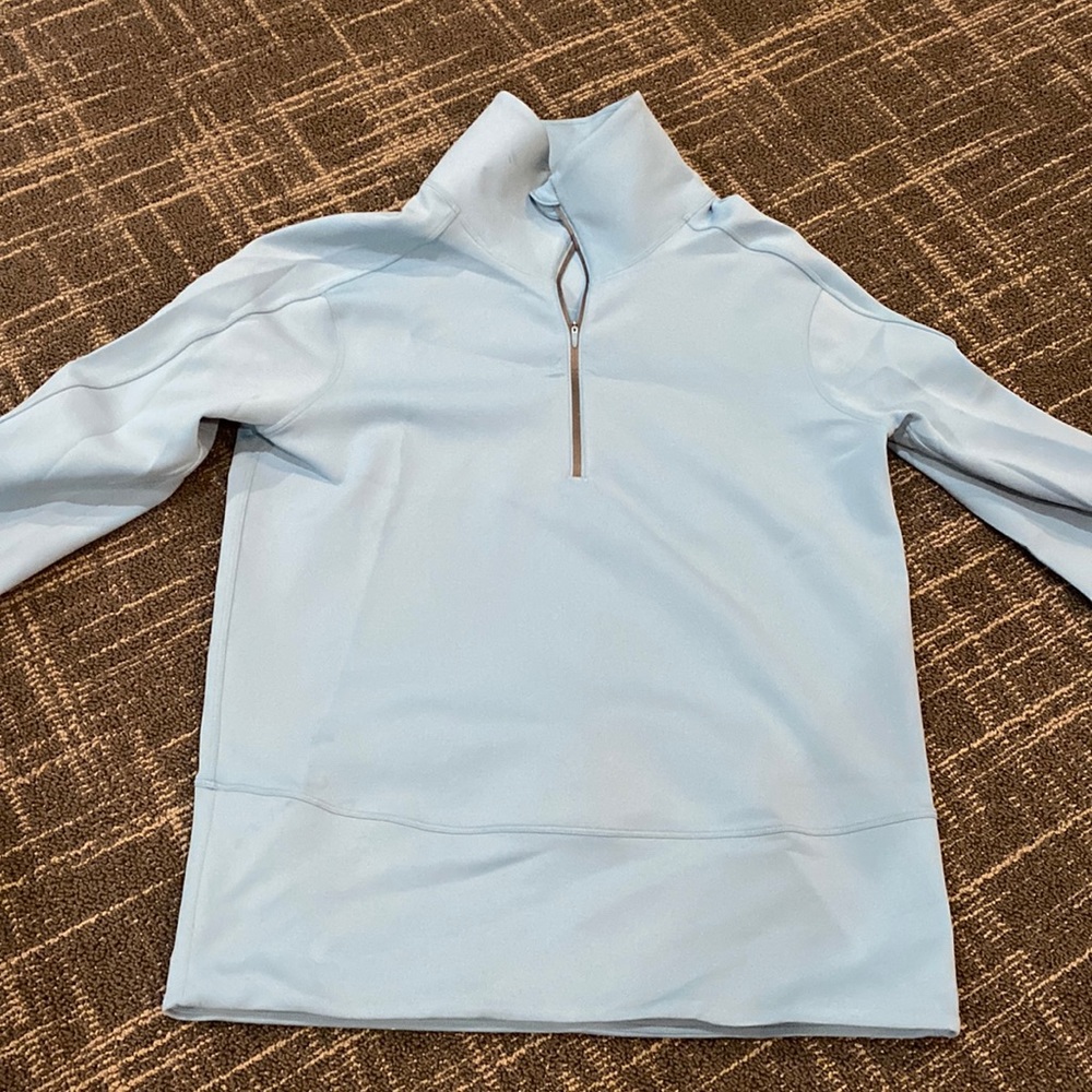 Sky blue lulu lemon half zip